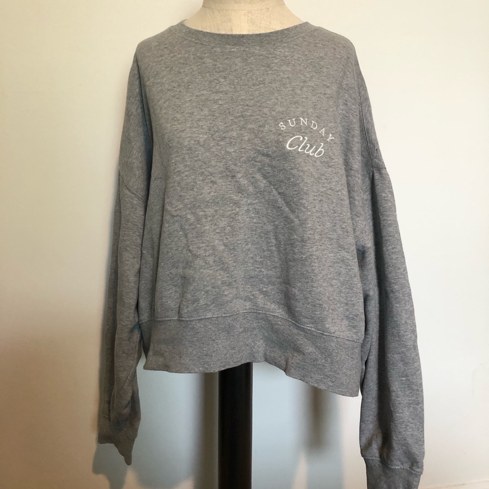 Sunday Club Cropped Sweatshirt